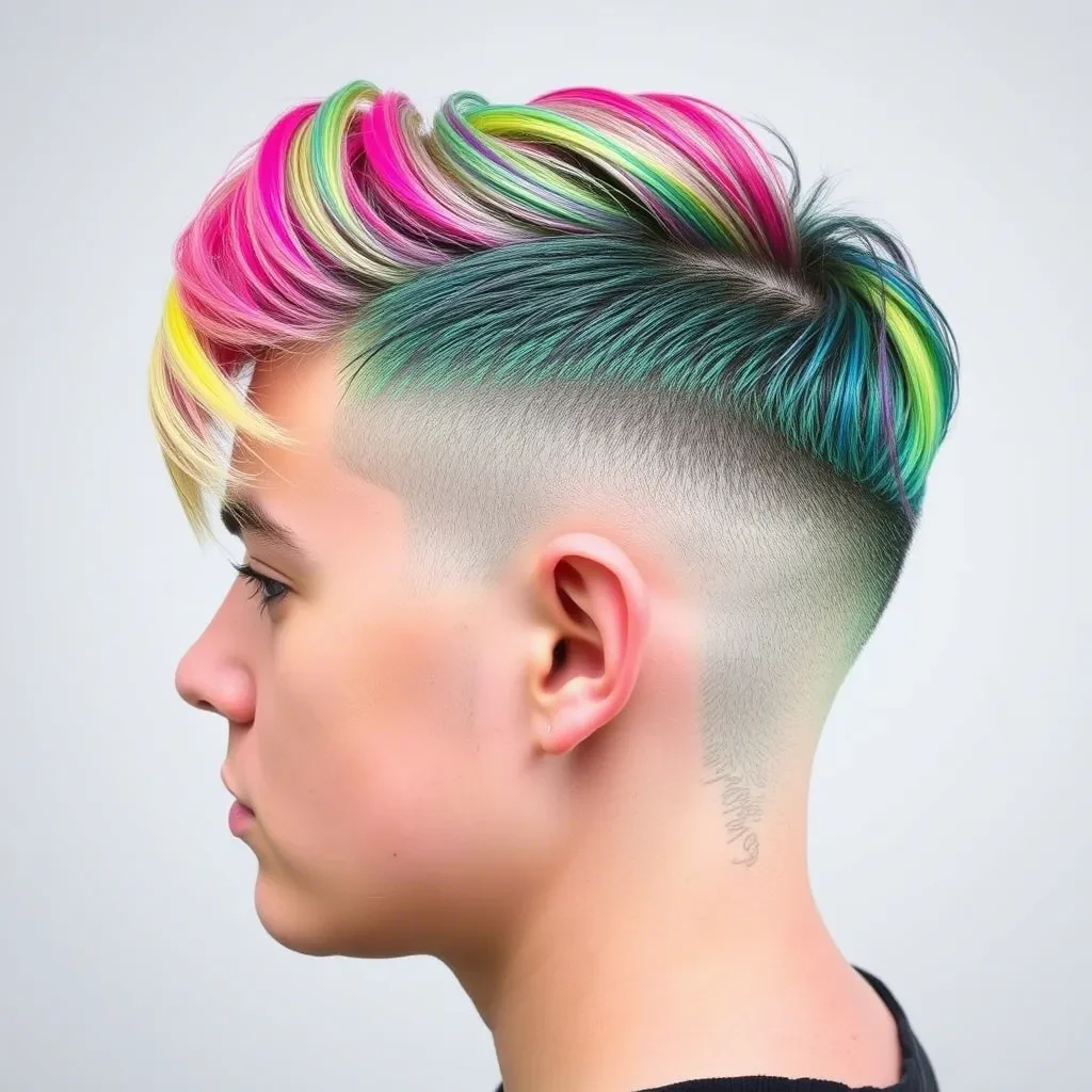 Bold Part Low Taper Fade
