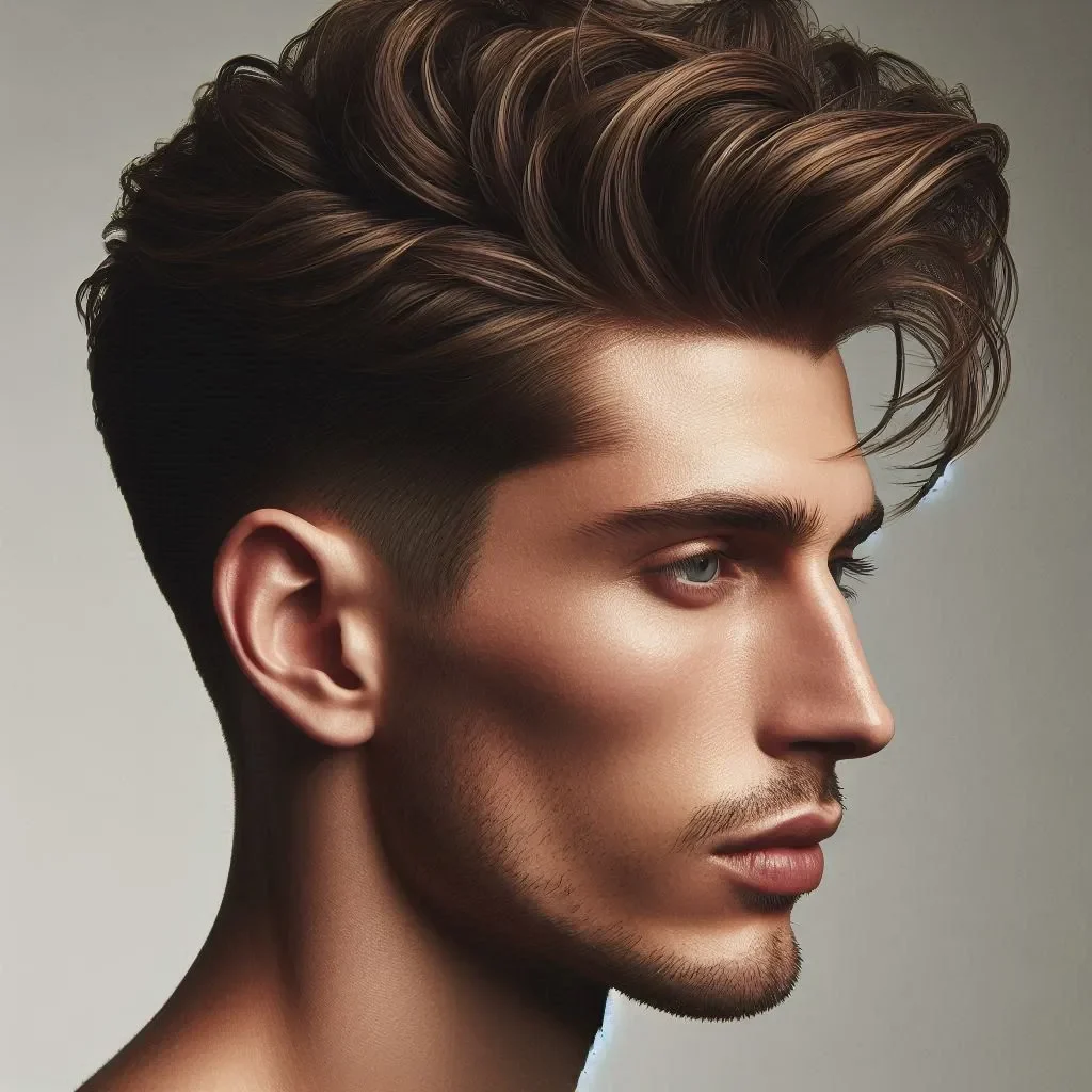 Brushed Forward Waves with Mid Fade