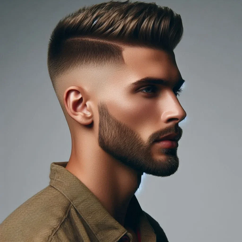 Buzz Cut Enhanced with Mid Fade & Beard