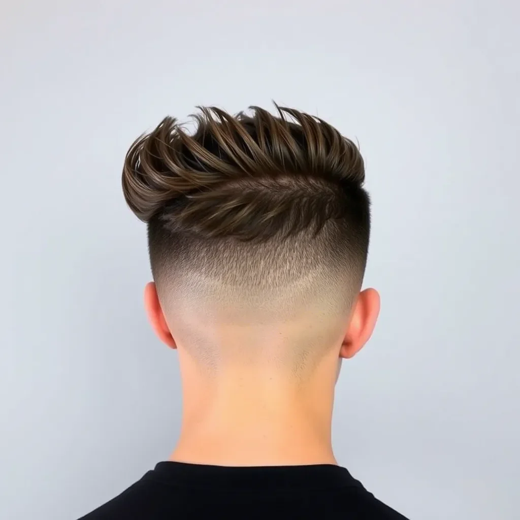 Faux Hawk with Low Taper Fade

