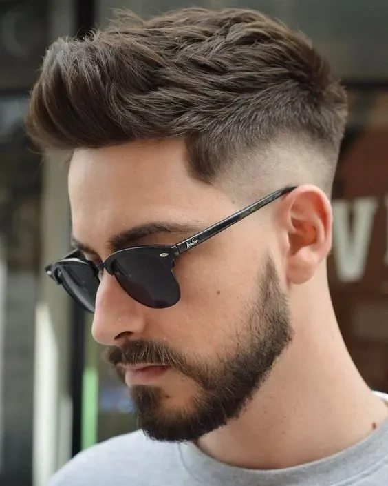  Quiff with a Subtle Mid Fade
