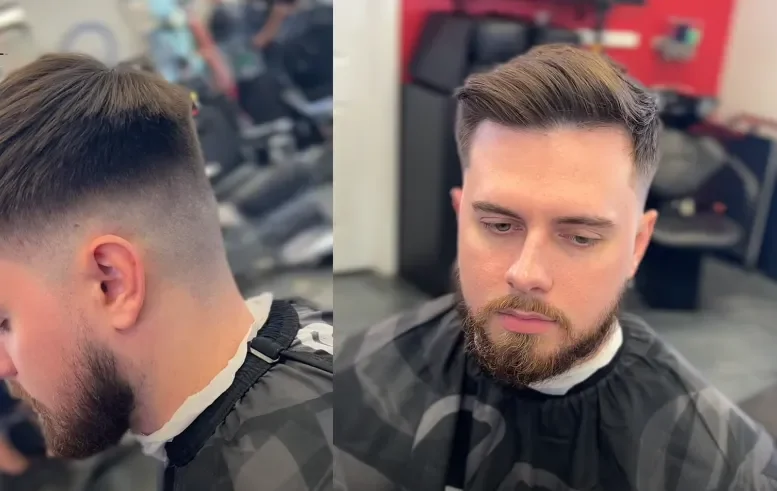 Short Hair with Crisp Mid Fade