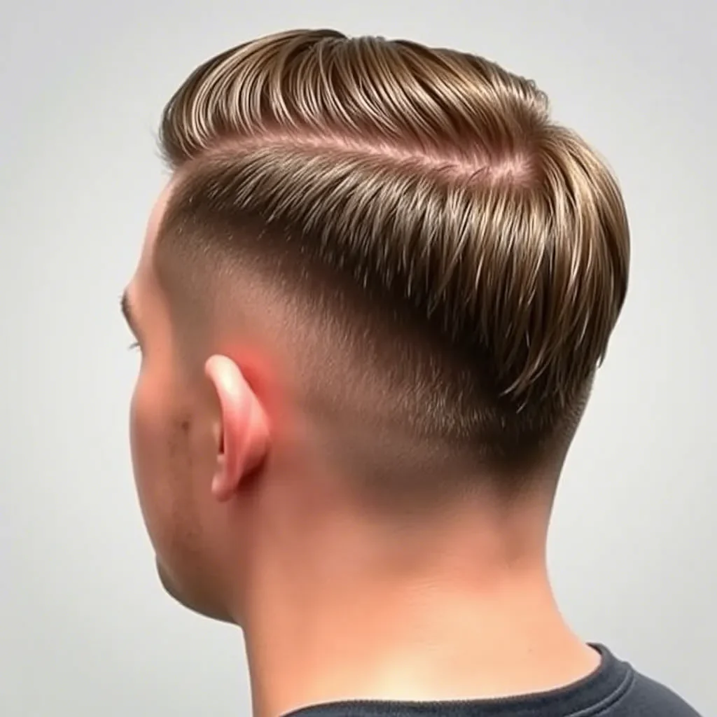 Slicked Side Part with a Tapered Finish