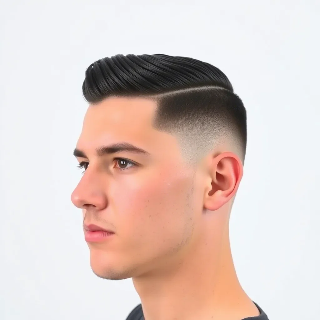 Slicked Back Low Taper Fade
