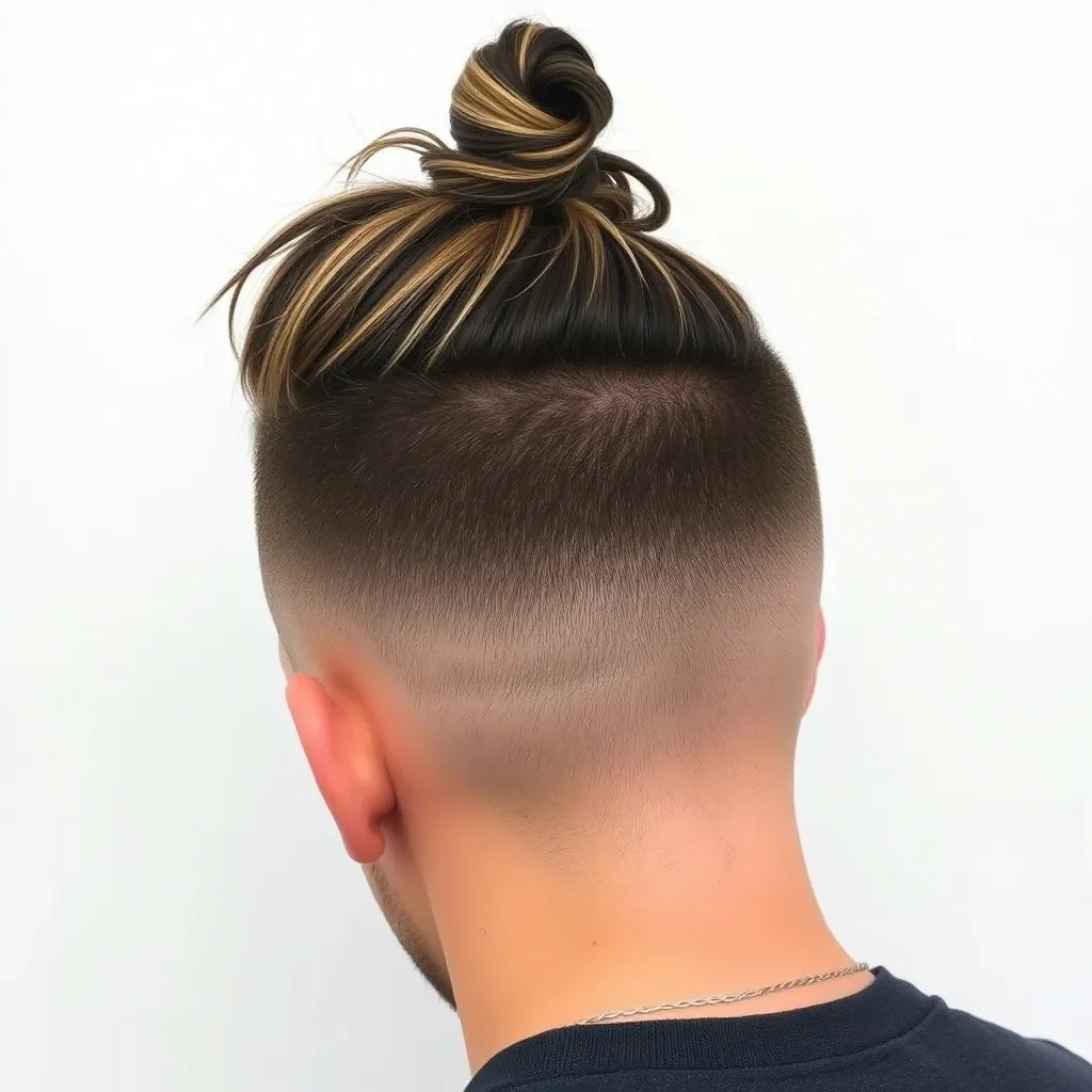 Top Knot Low Taper Fade