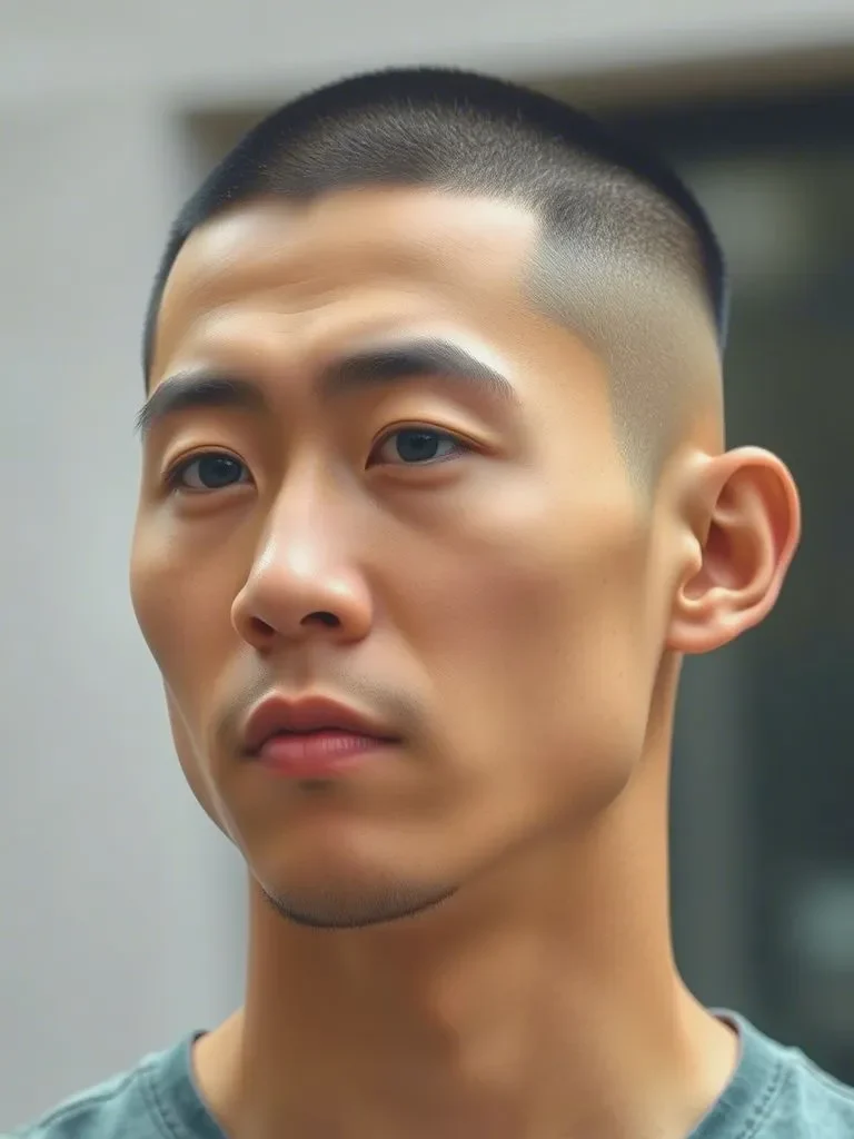 Asian Men’s Buzz Cut