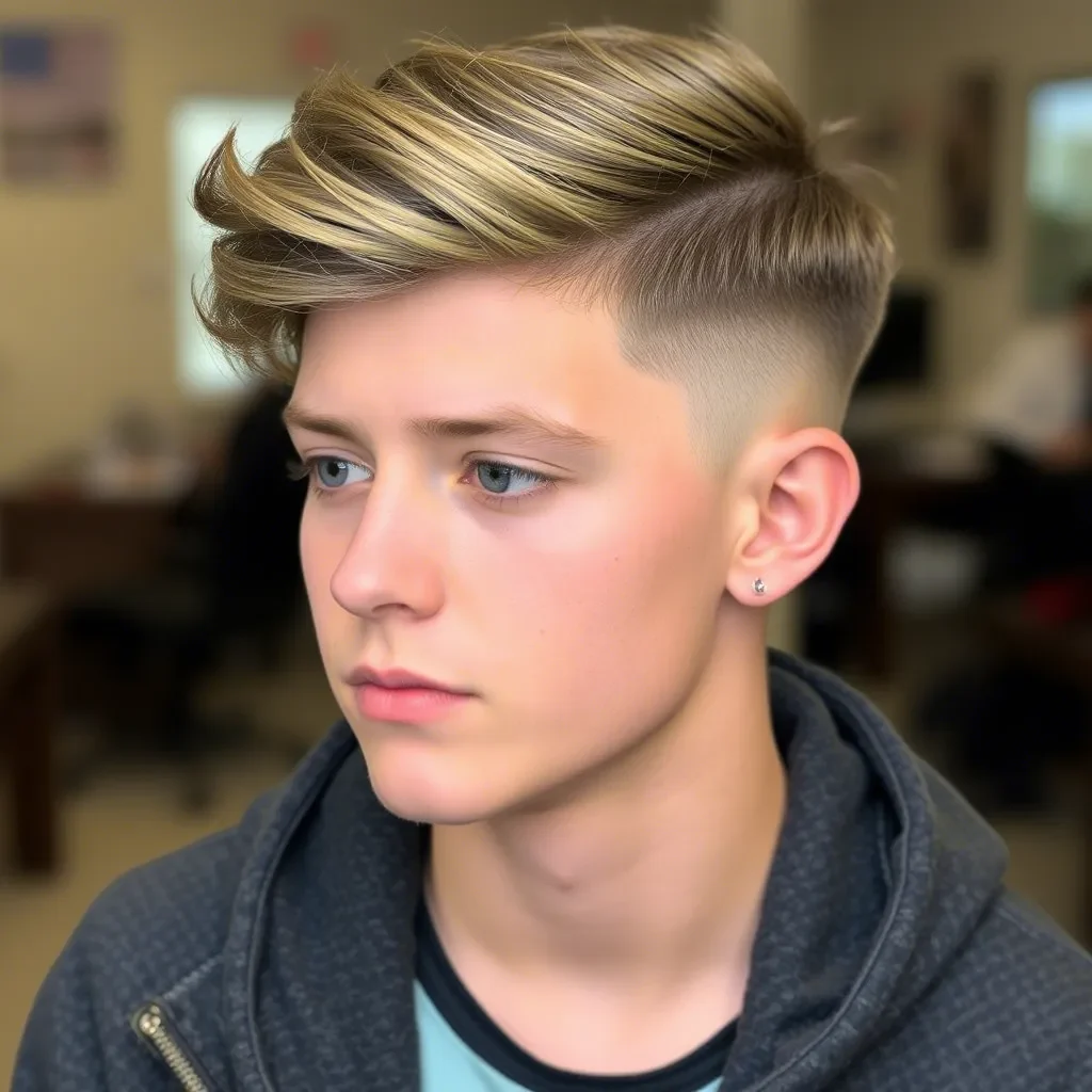 Cool Brush Forward with Taper Fade