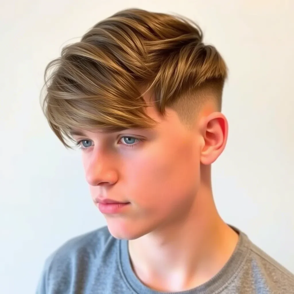 Modern Long Hair Top with Short Sides