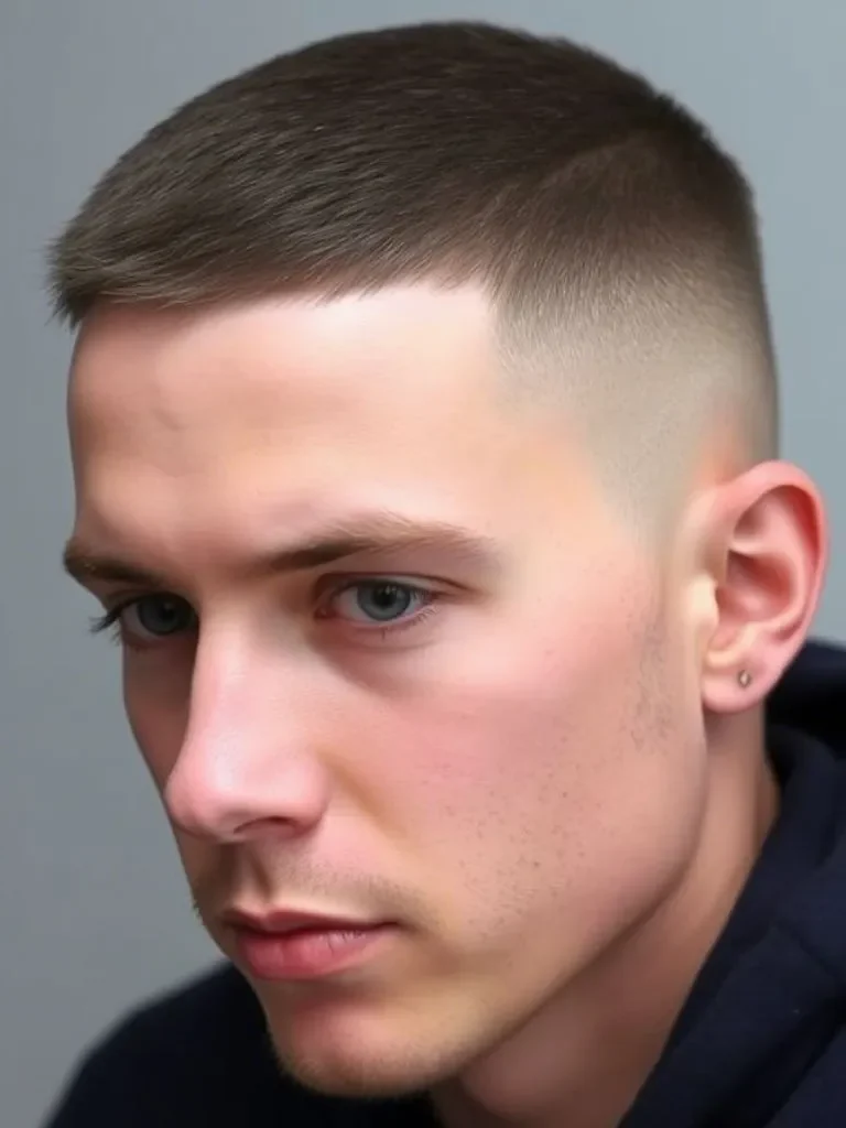 Short Buzz Cut Fade