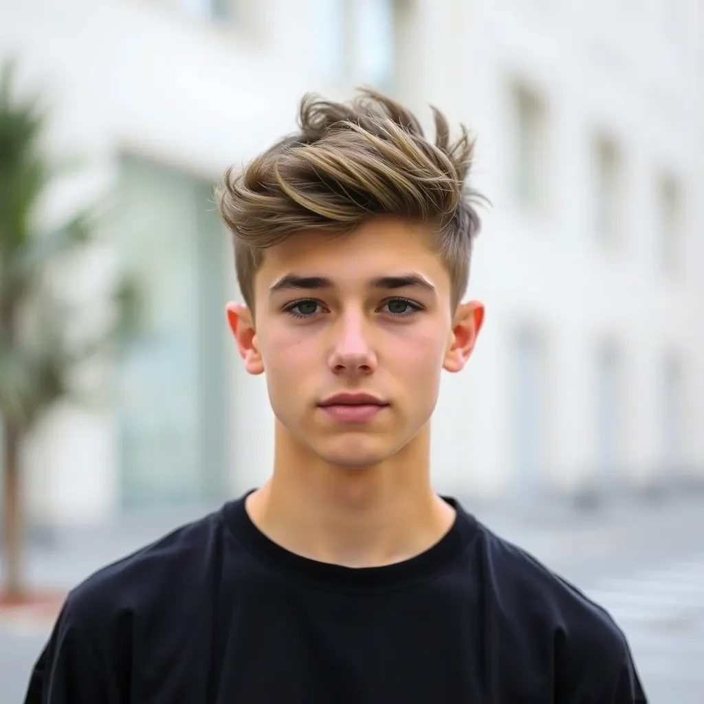 Tousled Brush Up with Short Sides