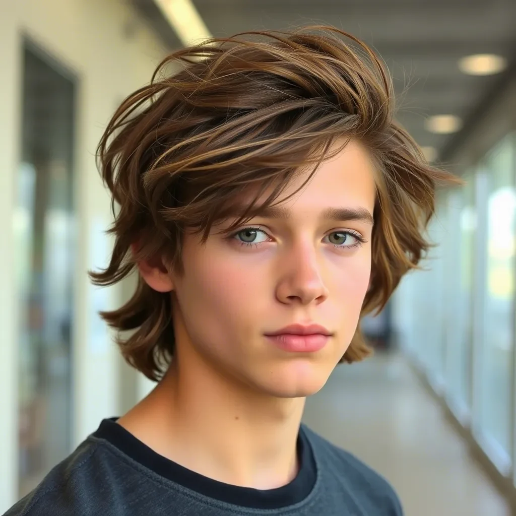 Tousled, Textured Medium Flow