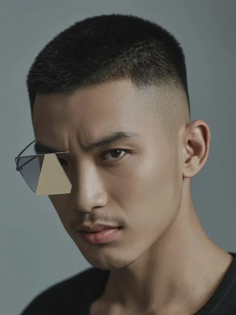 Long Buzz Cut with High Skin Fade