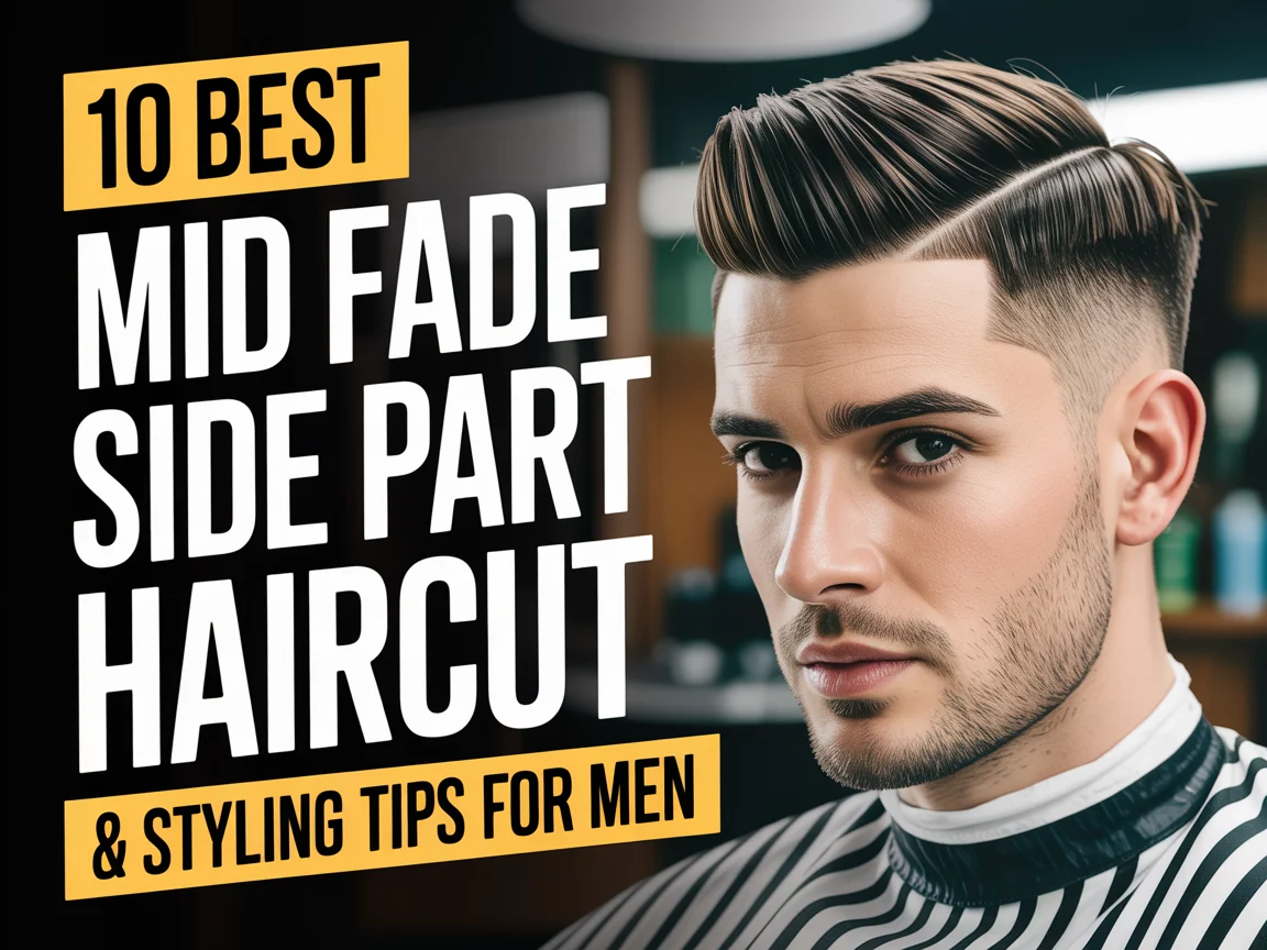 10 Best Mid Fade Side Part Haircut & Styling Tips for Men