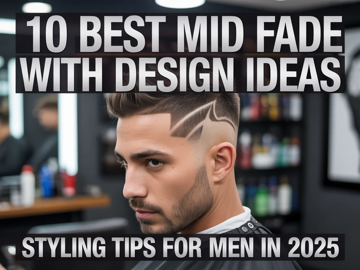 10 Best Mid Fade With Design Ideas & Styling Tips for Men