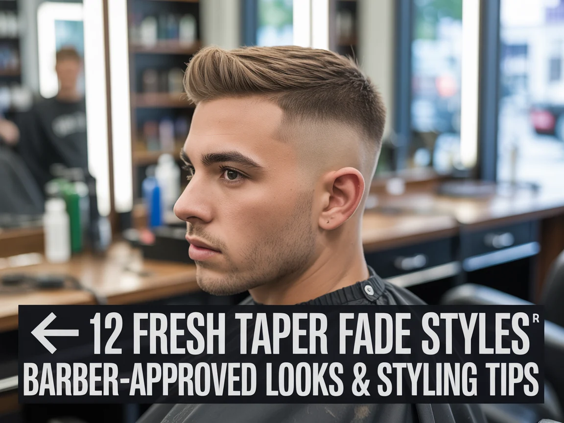 12 Fresh Taper Fade Styles for White Guys Real Barber Tips & Styling Tricks