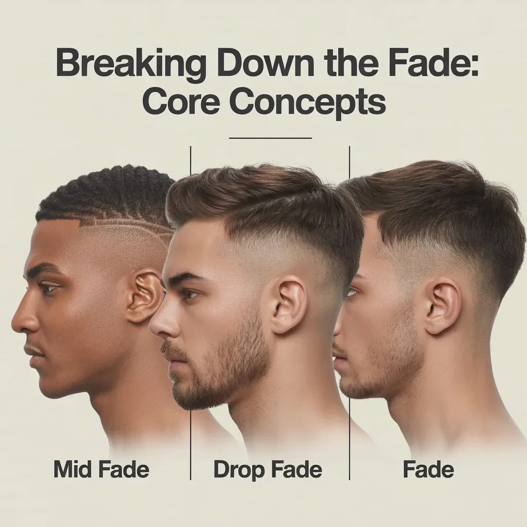 mid drop fade hairstyle