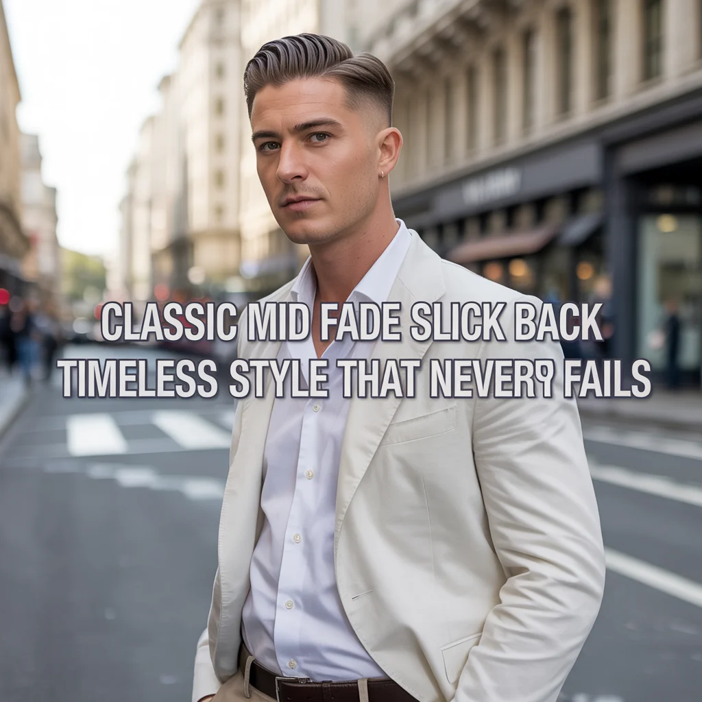 Classic Mid Fade Slick Back