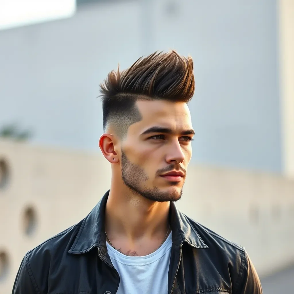 Daring Mohawk Undercut Fade