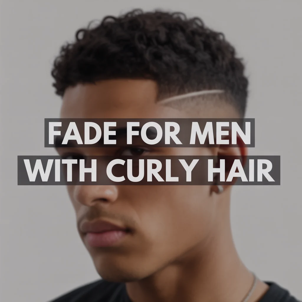 Fade for men with curly hair