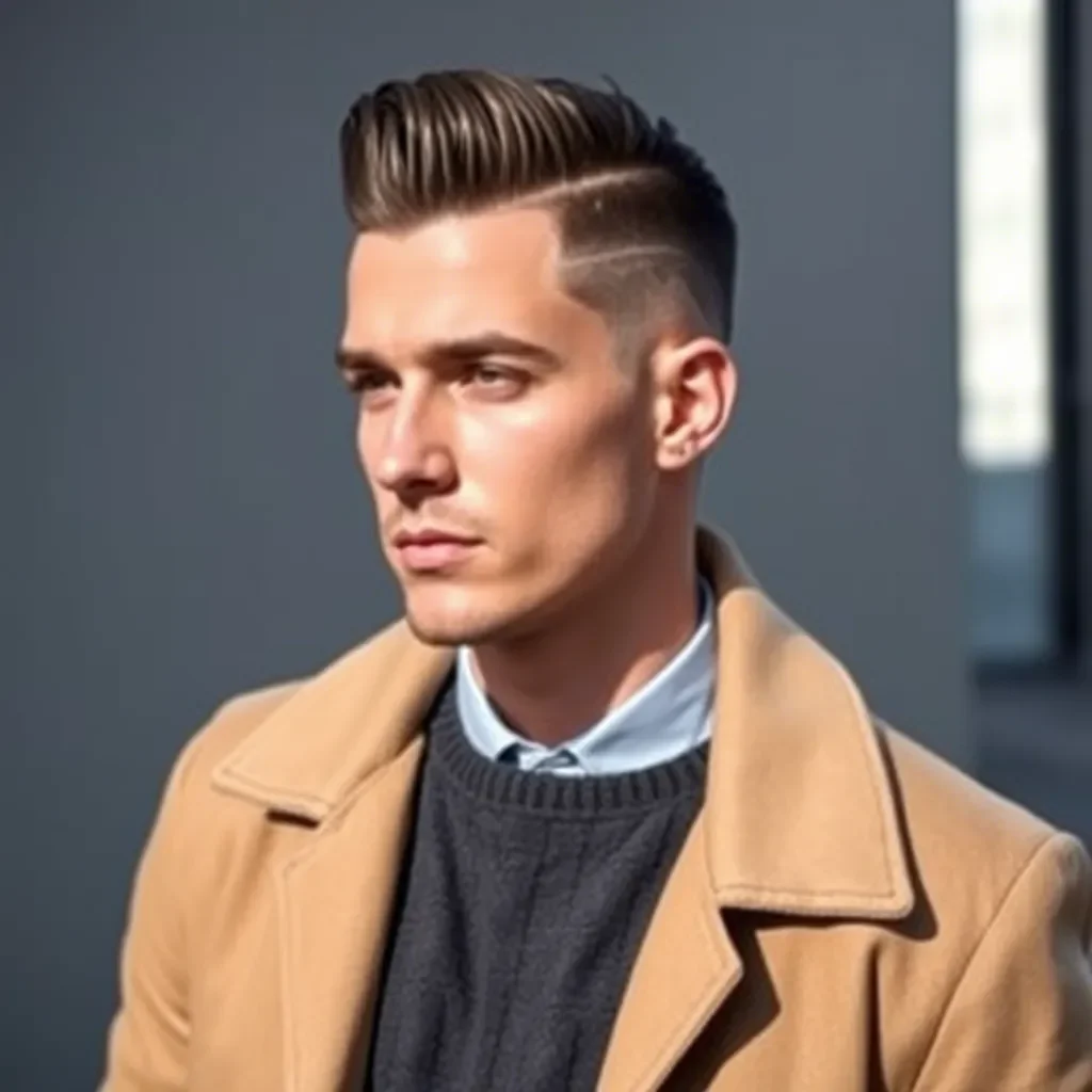 Fresh Mid Undercut Fade with Cool Design