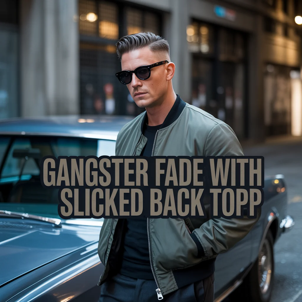 Gangster Fade with Slicked Back Top