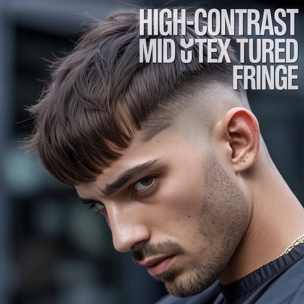 High-Contrast Mid Taper Textured Fringe