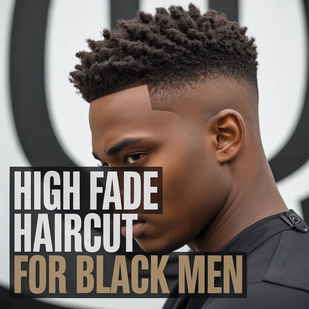 High Fade Haircut for Black Men