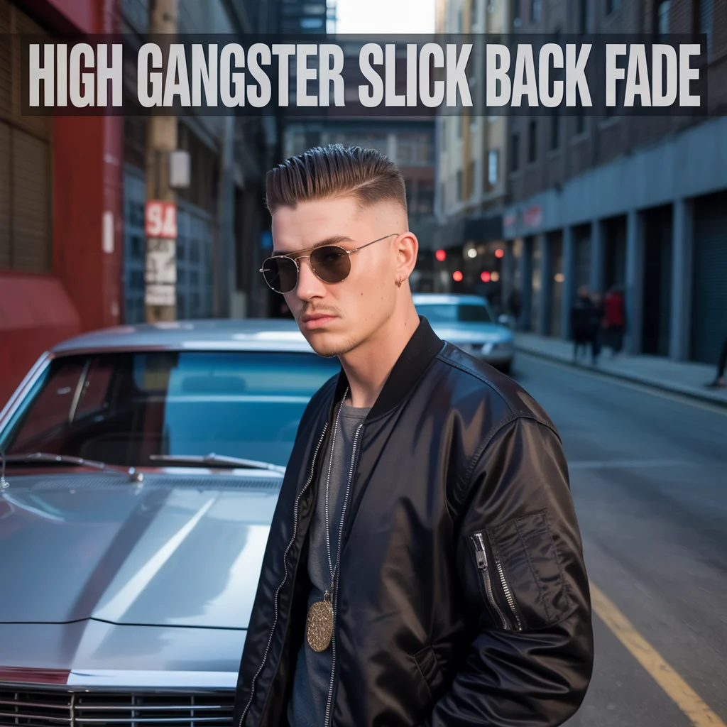 High Gangster Slick Back Fade