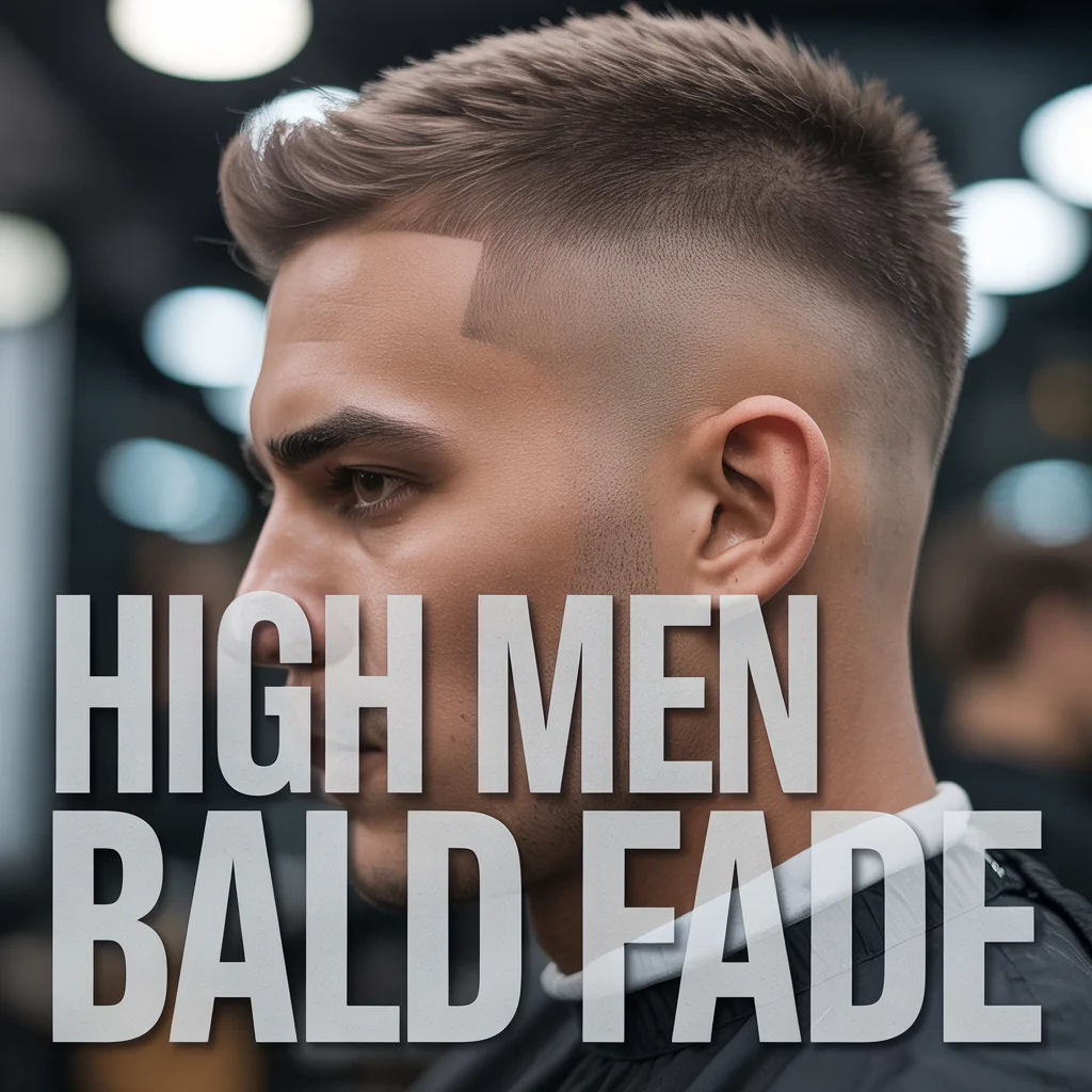 High Men Bald Fade