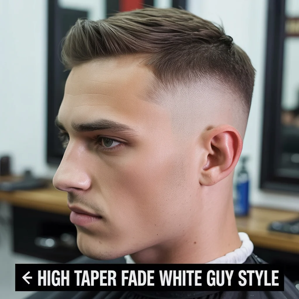 High Taper Fade White Guy Style