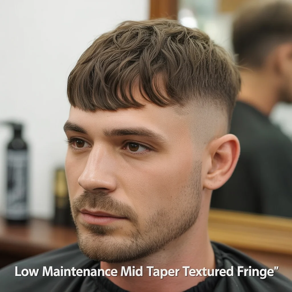Low Maintenance Mid Taper Textured Fringe