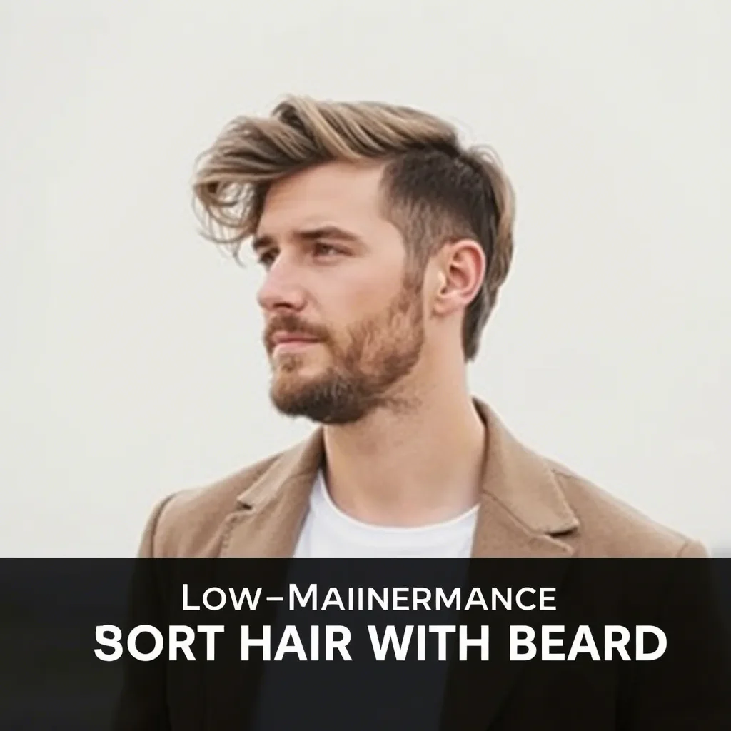 Low-Maintenance Short Hair with Beard