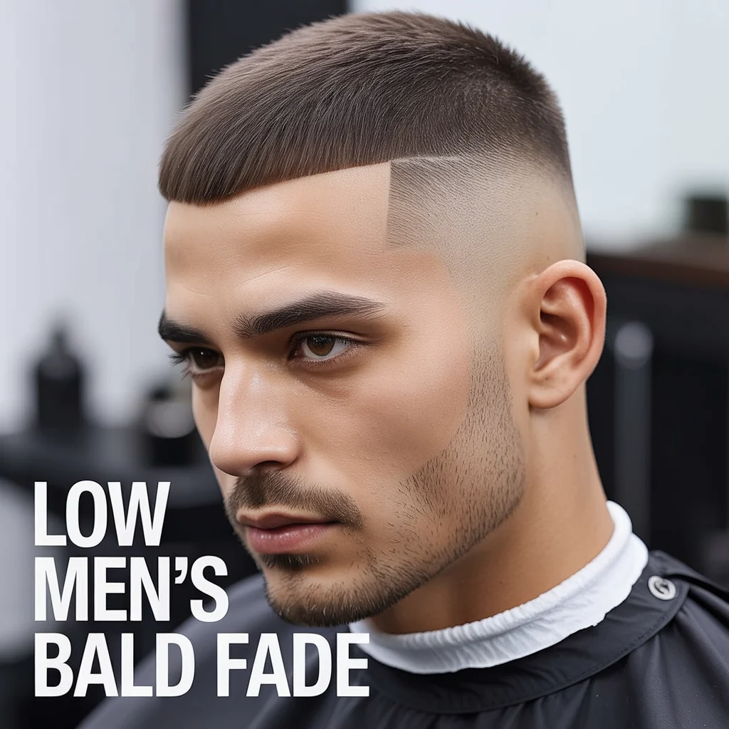 Low Mens Bald Fade