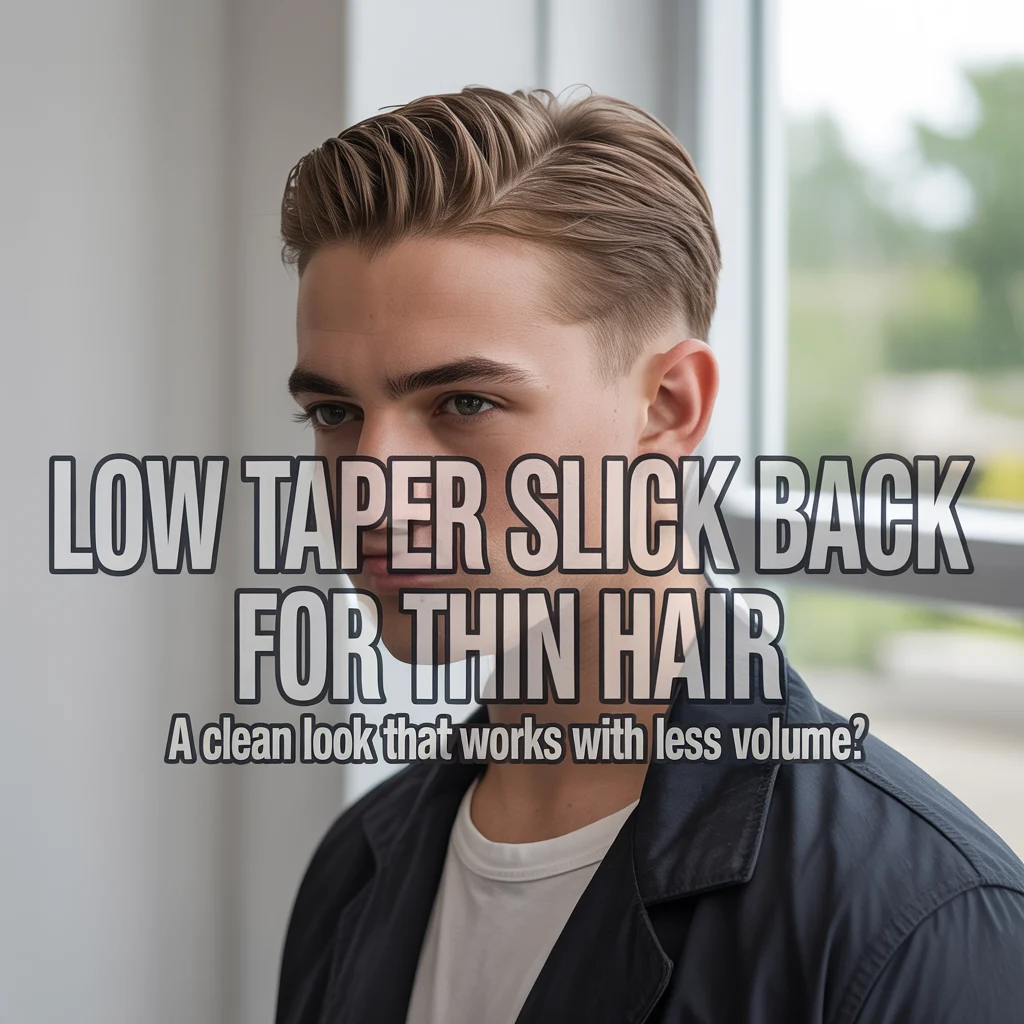 Low Taper Slick Back for Thin Hair