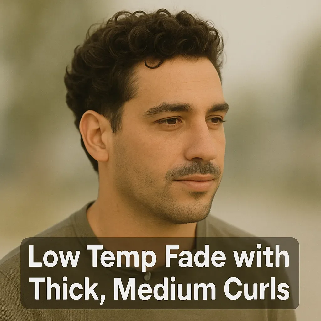 Low Temp Fade with Thick, Medium Curls