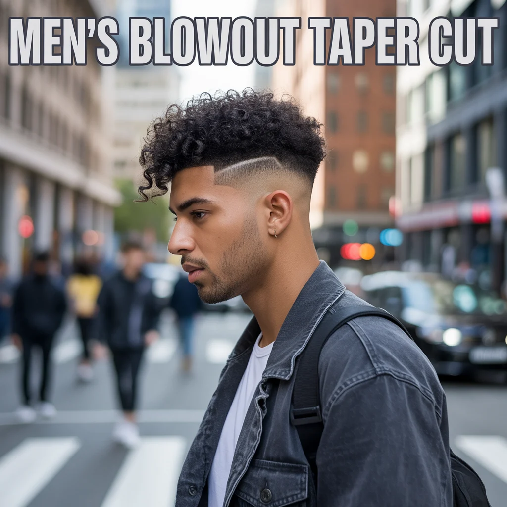 Men’s blowout taper cut