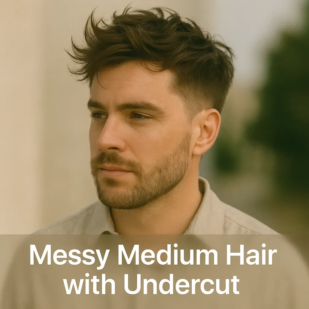 Messy Medium Hair with Undercut