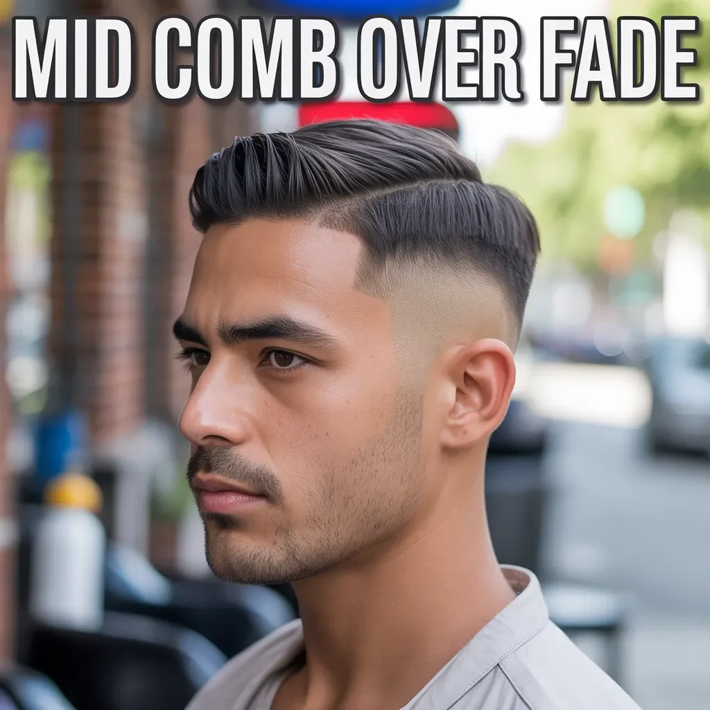 Mid Comb Over Fade