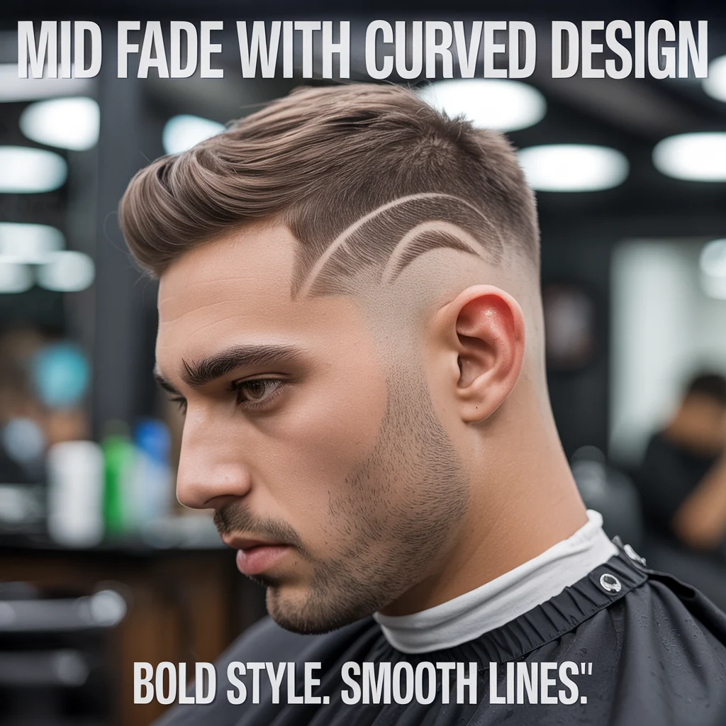 Mid Fade With Curved Design
