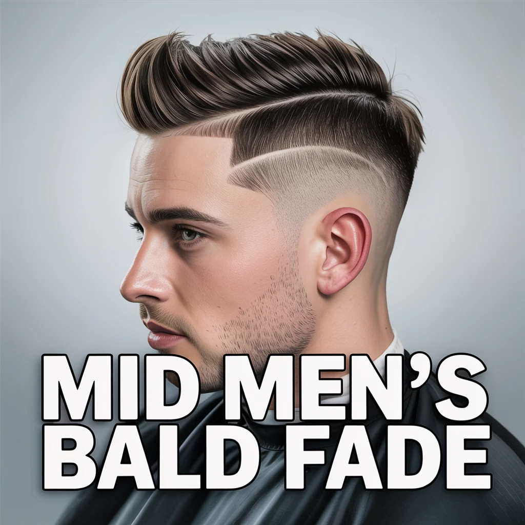 Mid Mens Bald Fade