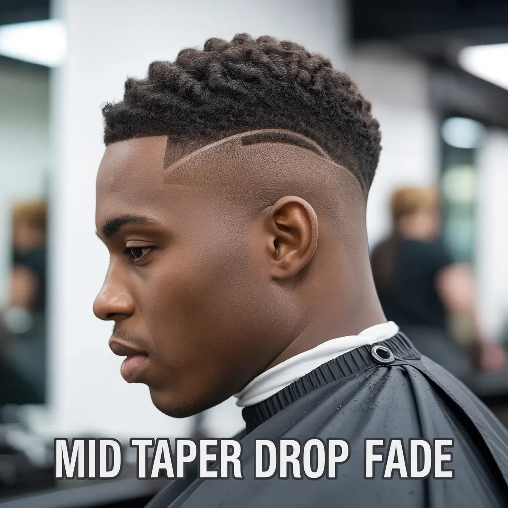 Mid Taper Drop Fade