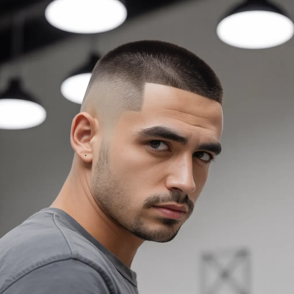Mid Taper Fade Buzz Cut