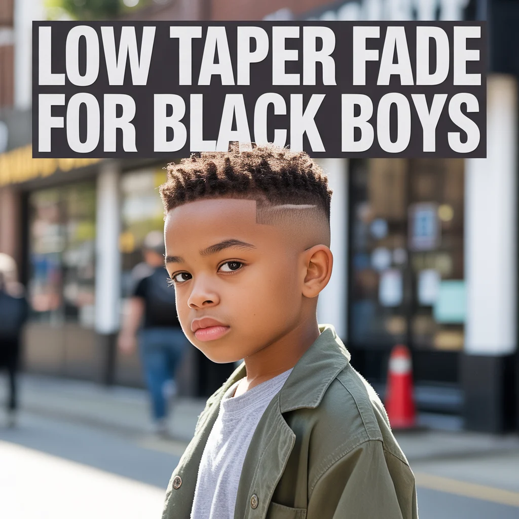 Mid Taper Fade for Black Boys