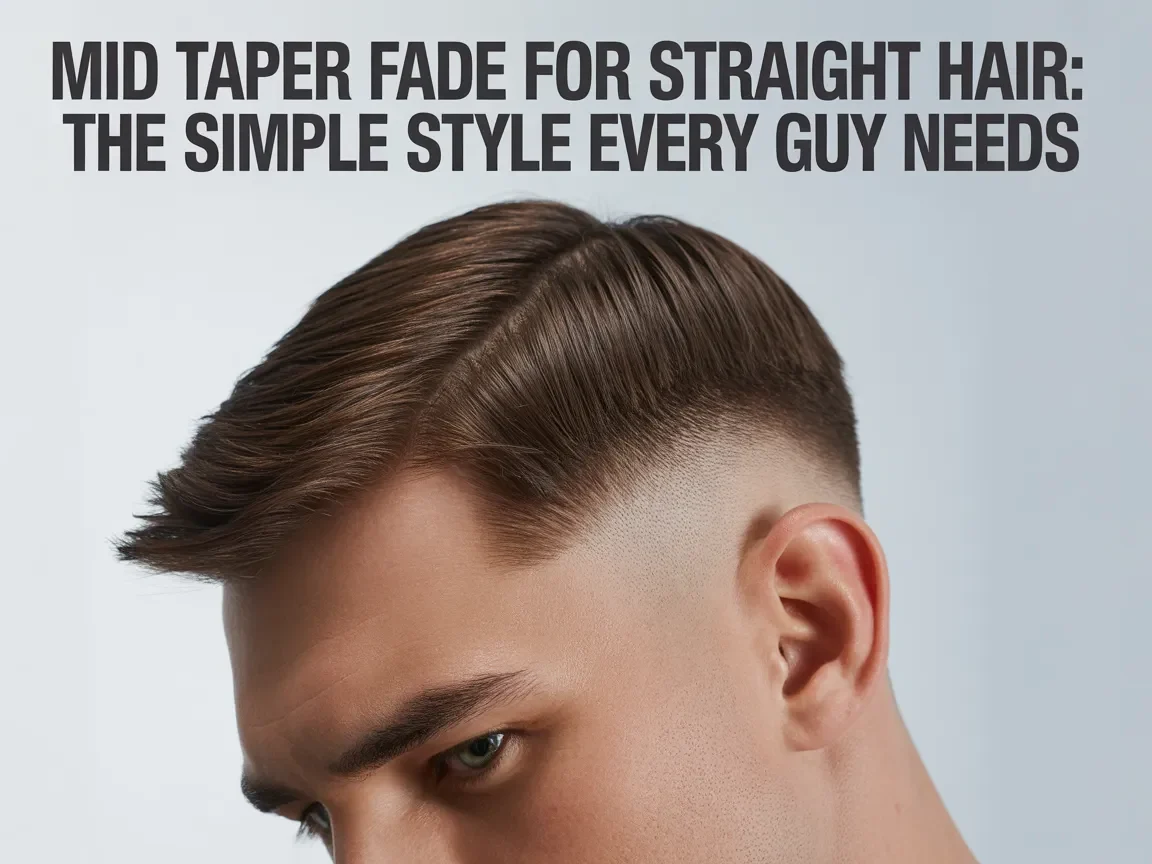 Spiky Top and Mid Taper Fade