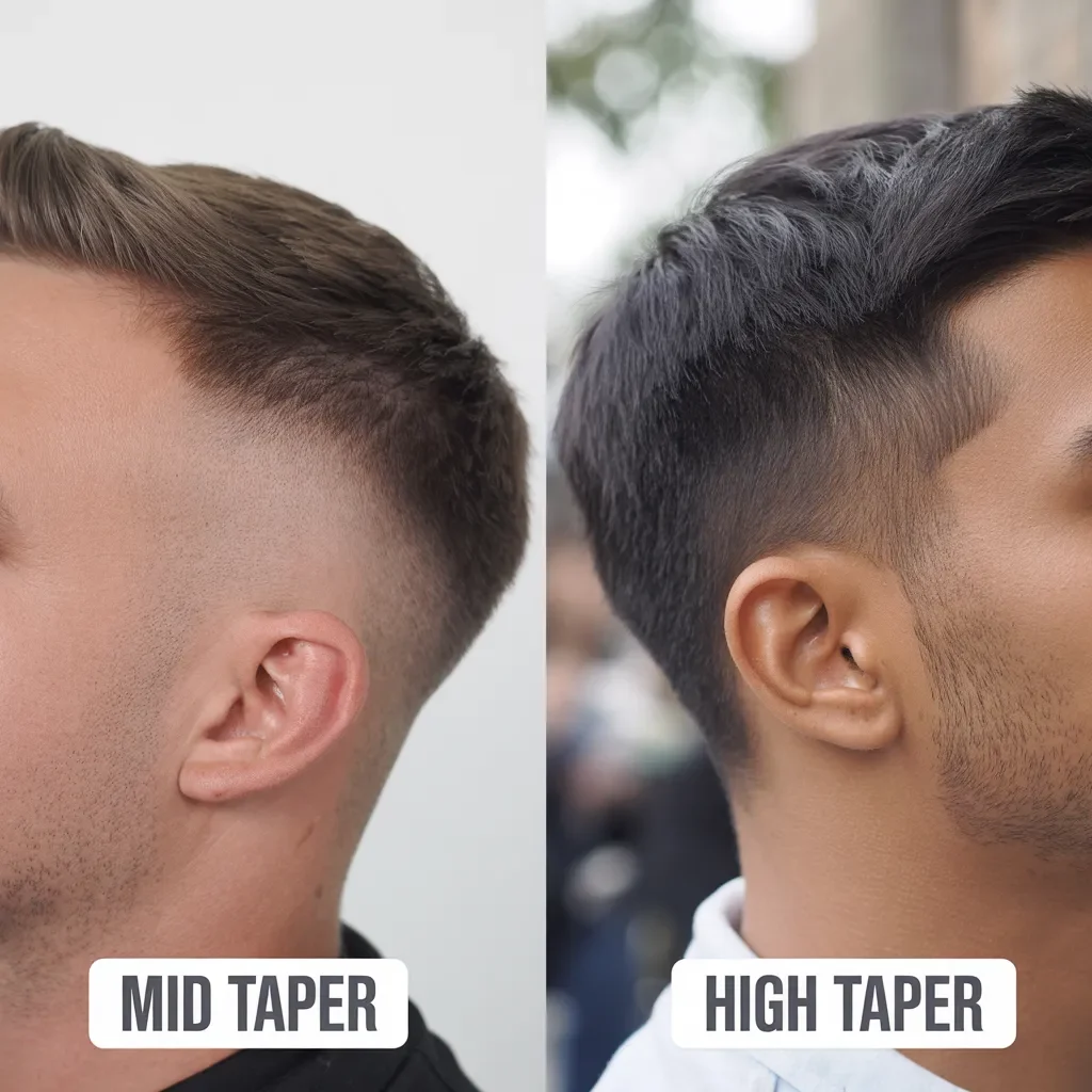 mid taper fade vs high taper fade