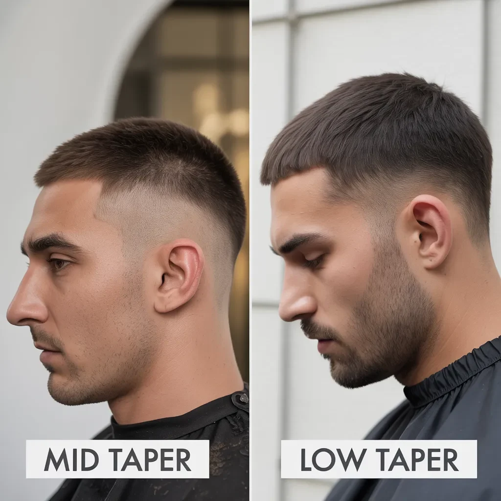 Mid taper fade