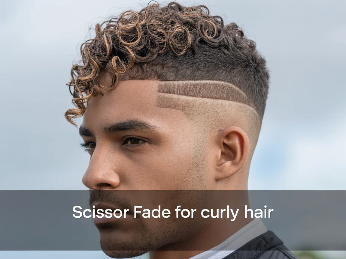 Scissor Fade for Curly Hair