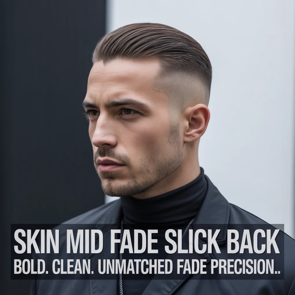 Skin Mid Fade Slick Back