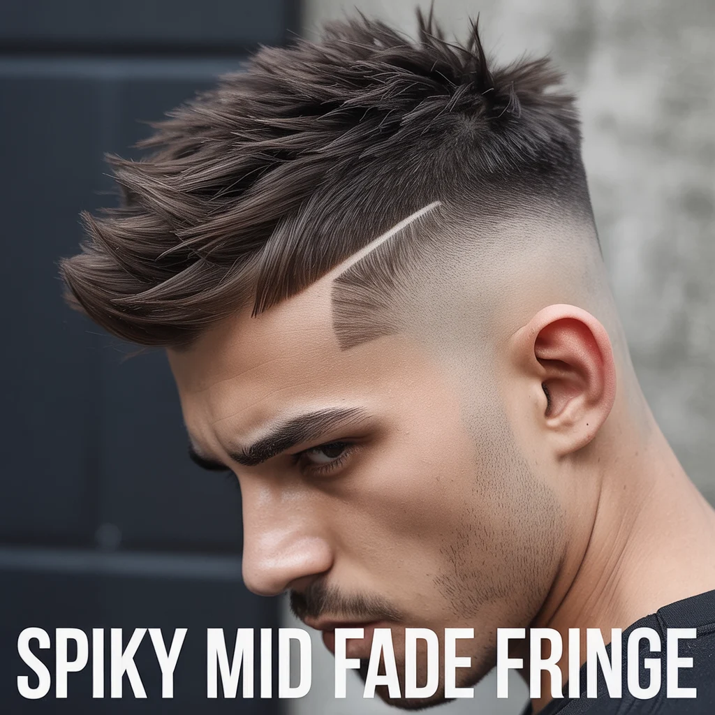 Spiky Mid Fade Fringe
