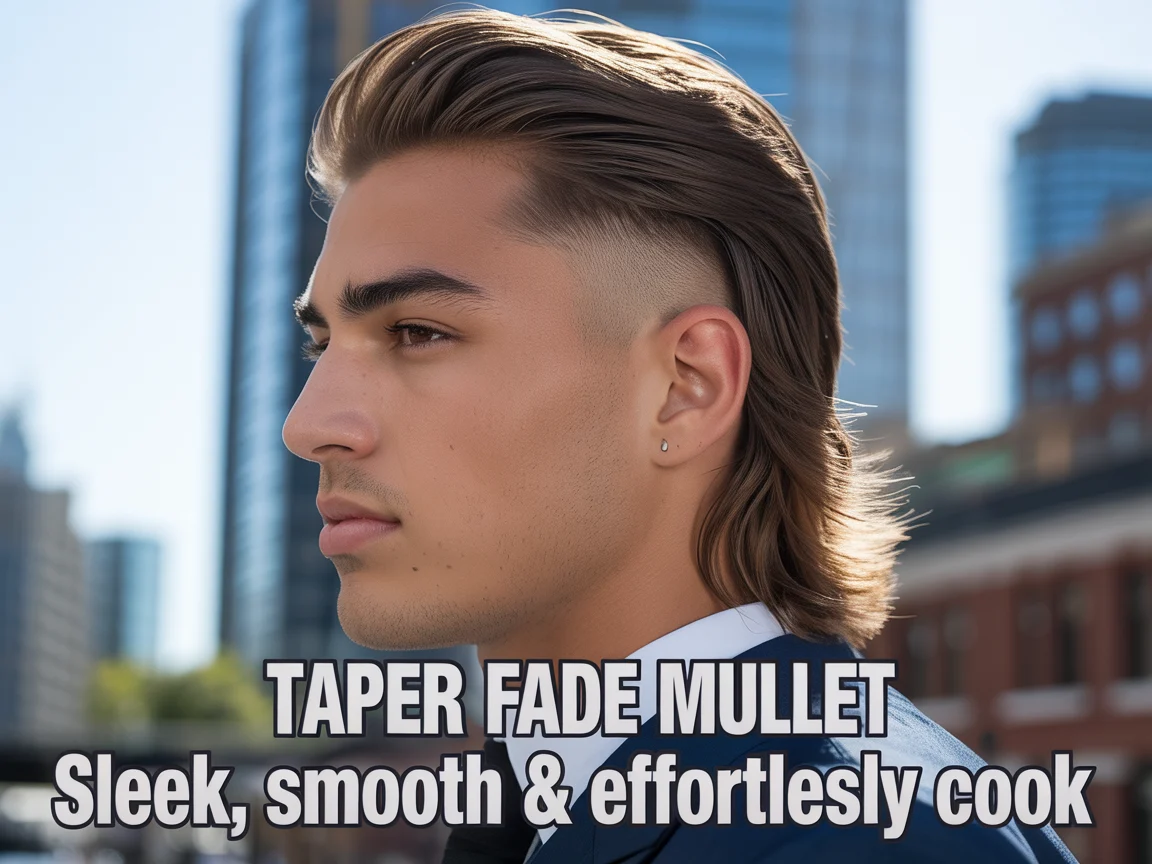 Taper Fade Mullet